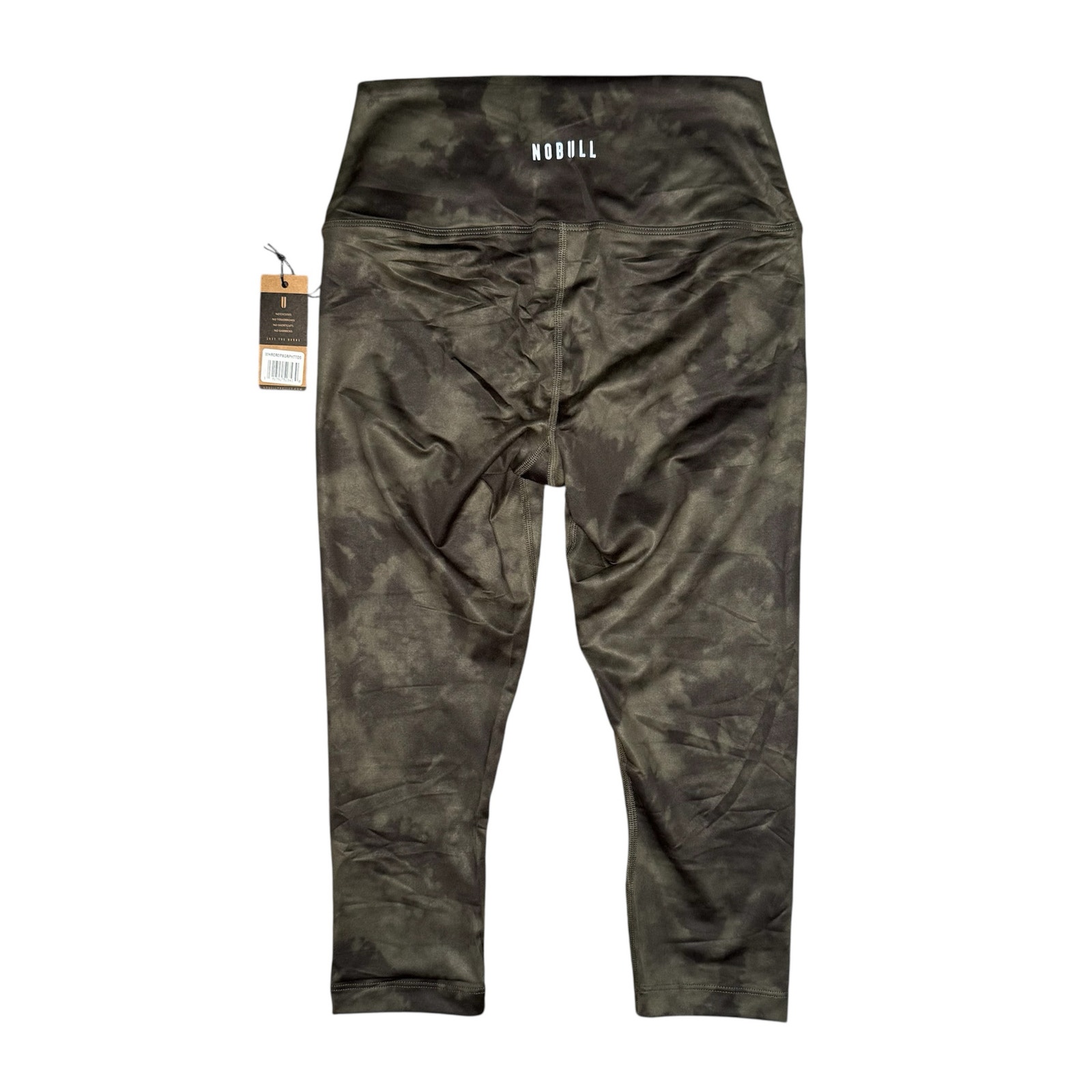 Nwt Nobull High-Rise Matte Crop Tight Size S Green And Black Tie Dye — image 2 of 5